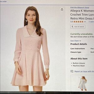 NWT Allegra K Pink Dress